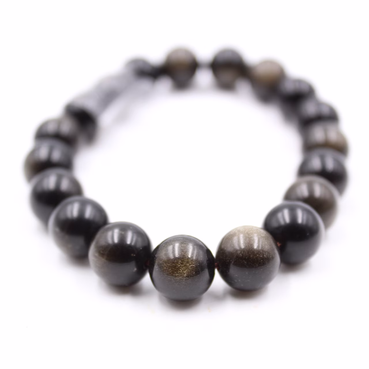 Obsidianarmband 10 mm