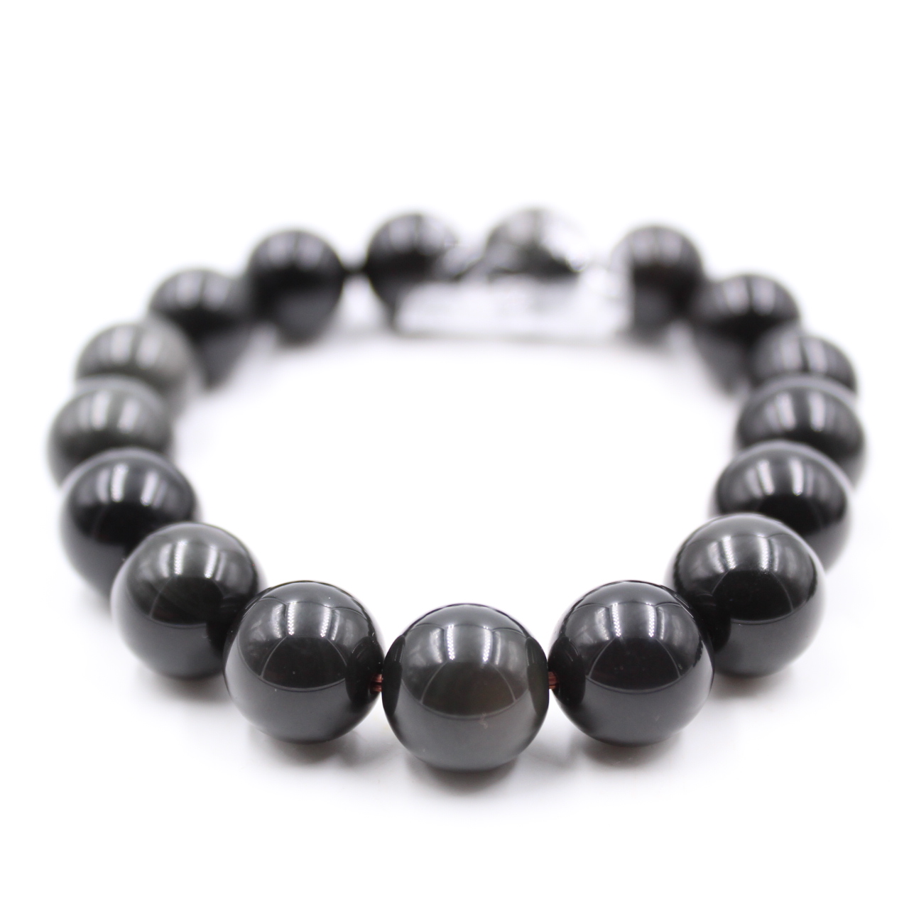 Obsidian Armband 12 mm