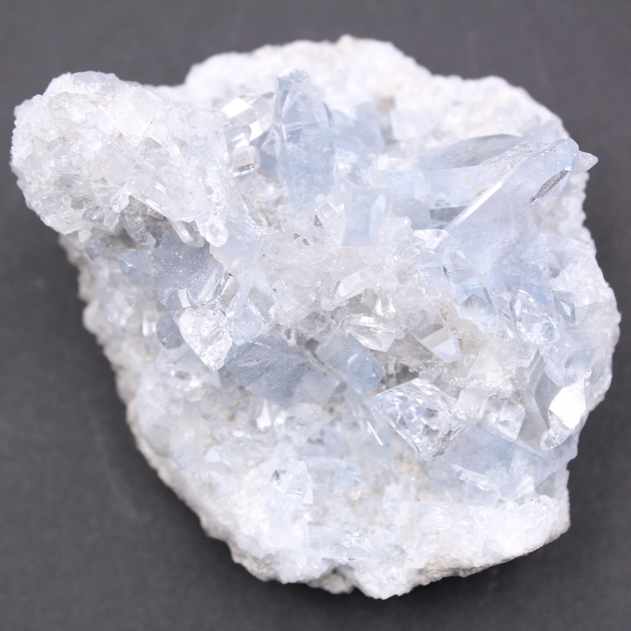 Blaue Celestitkristalle