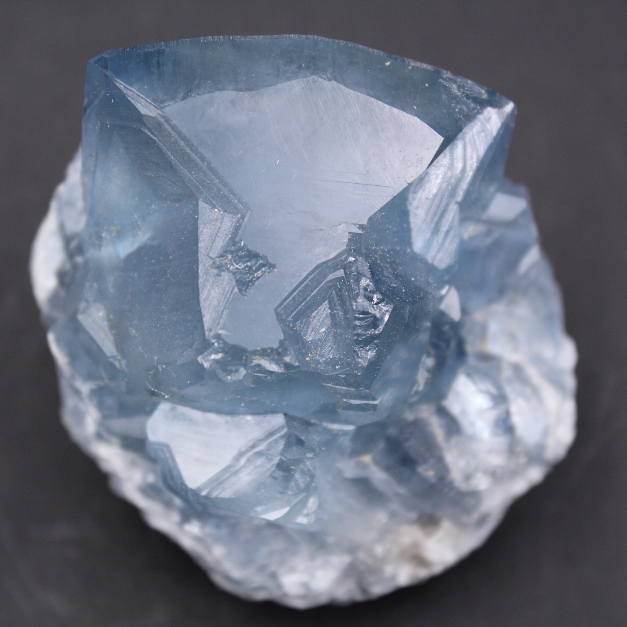Blaue Celestitkristalle