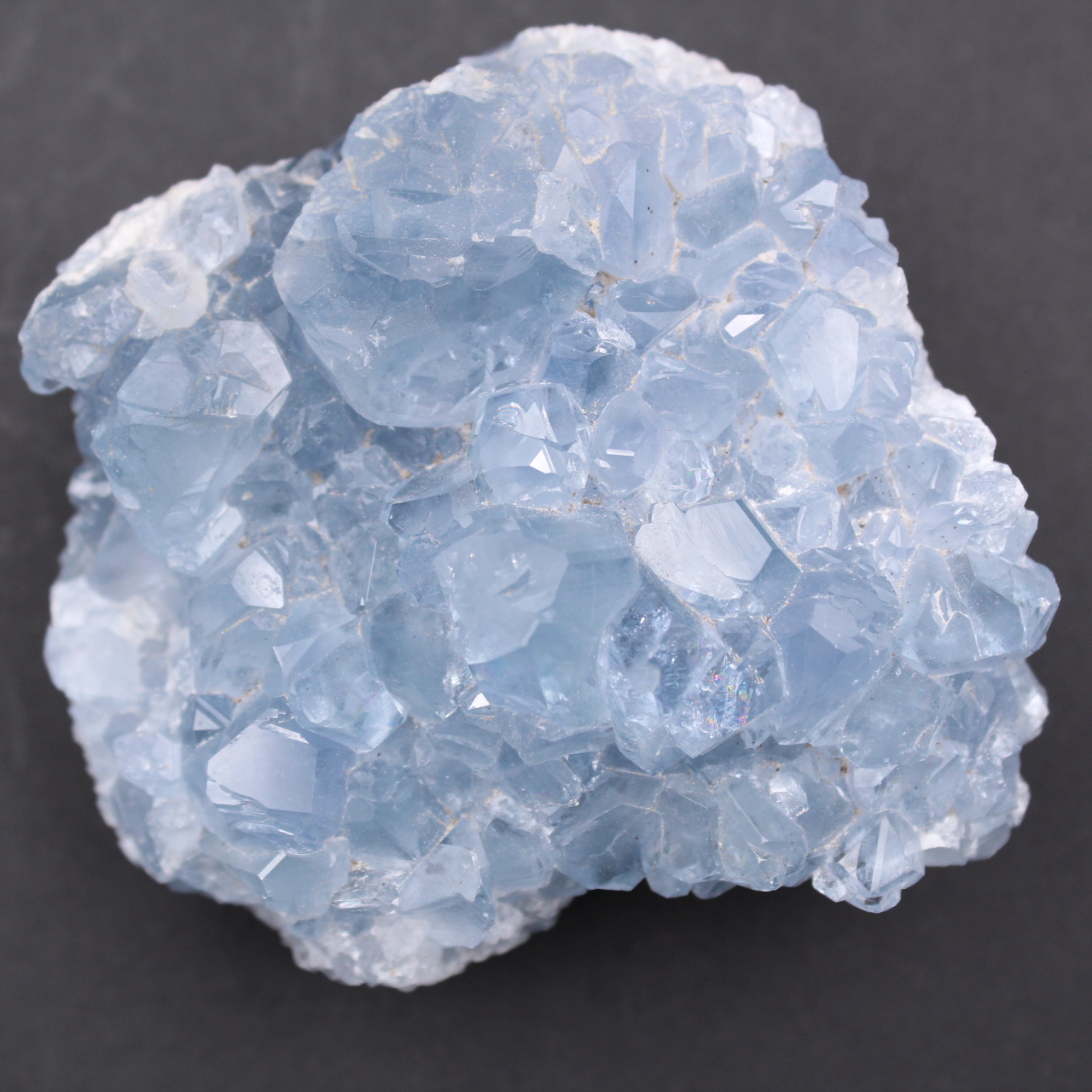 Blaue Celestitkristalle