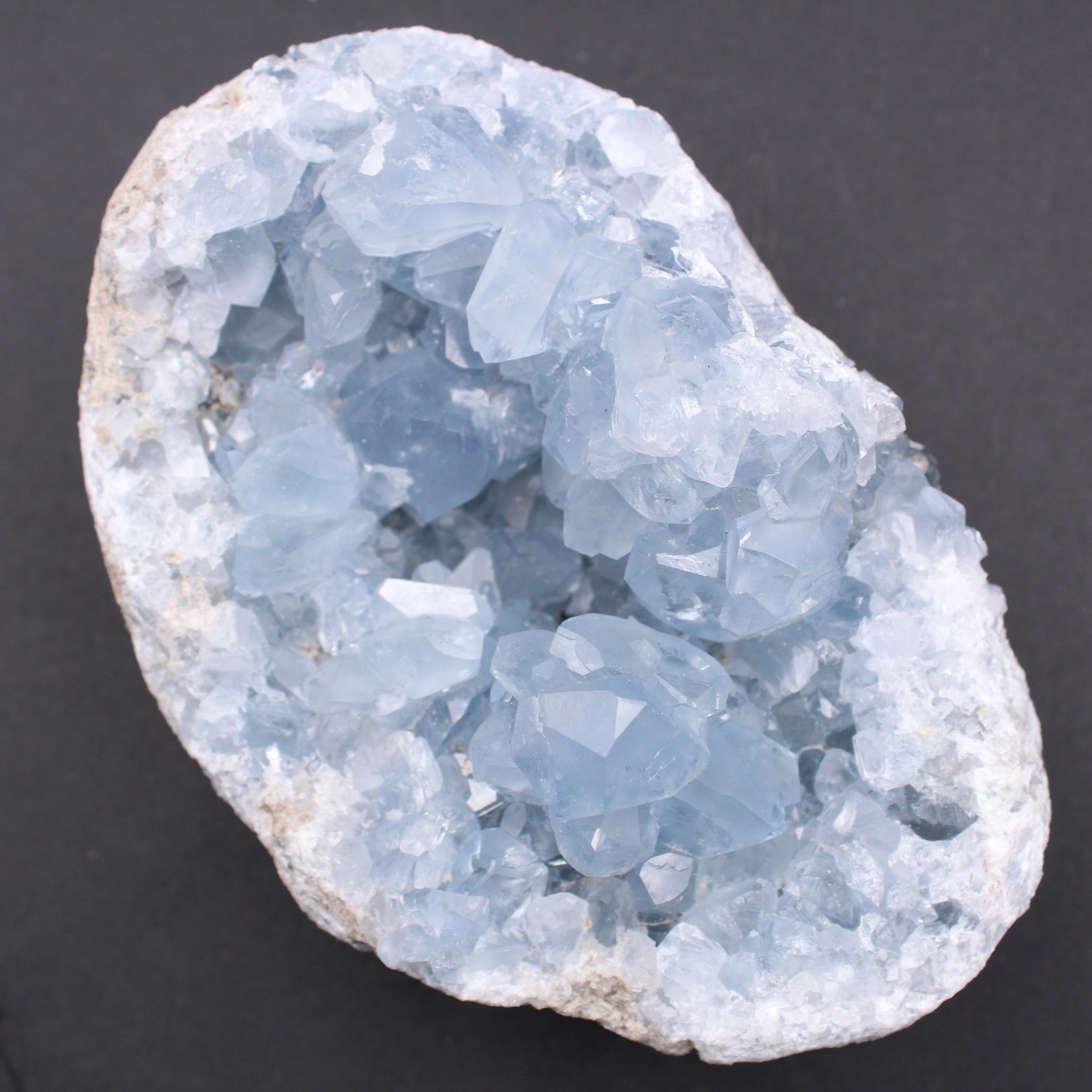 Blaue Celestitkristalle