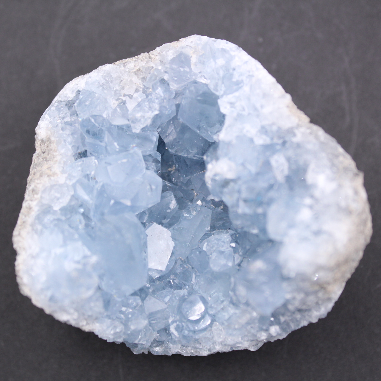 Blaue Celestitkristalle