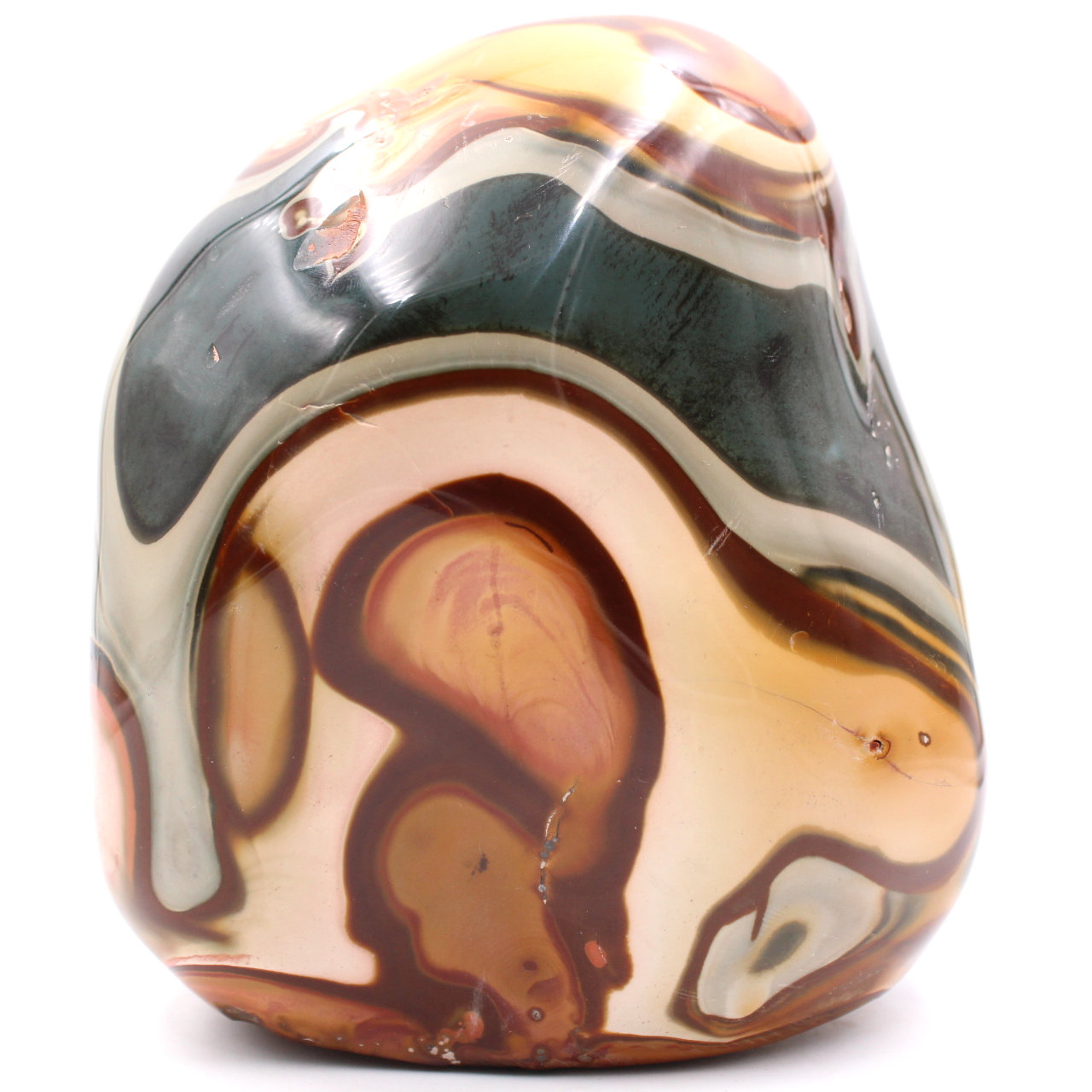 Ornamental bedruckter Jaspis 4 Kilo, mehrfarbig