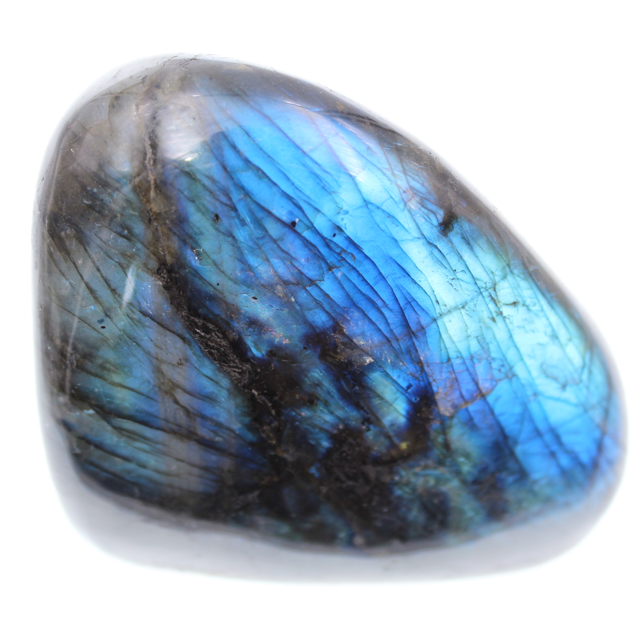 Blau polierter Labradorit als Ornament