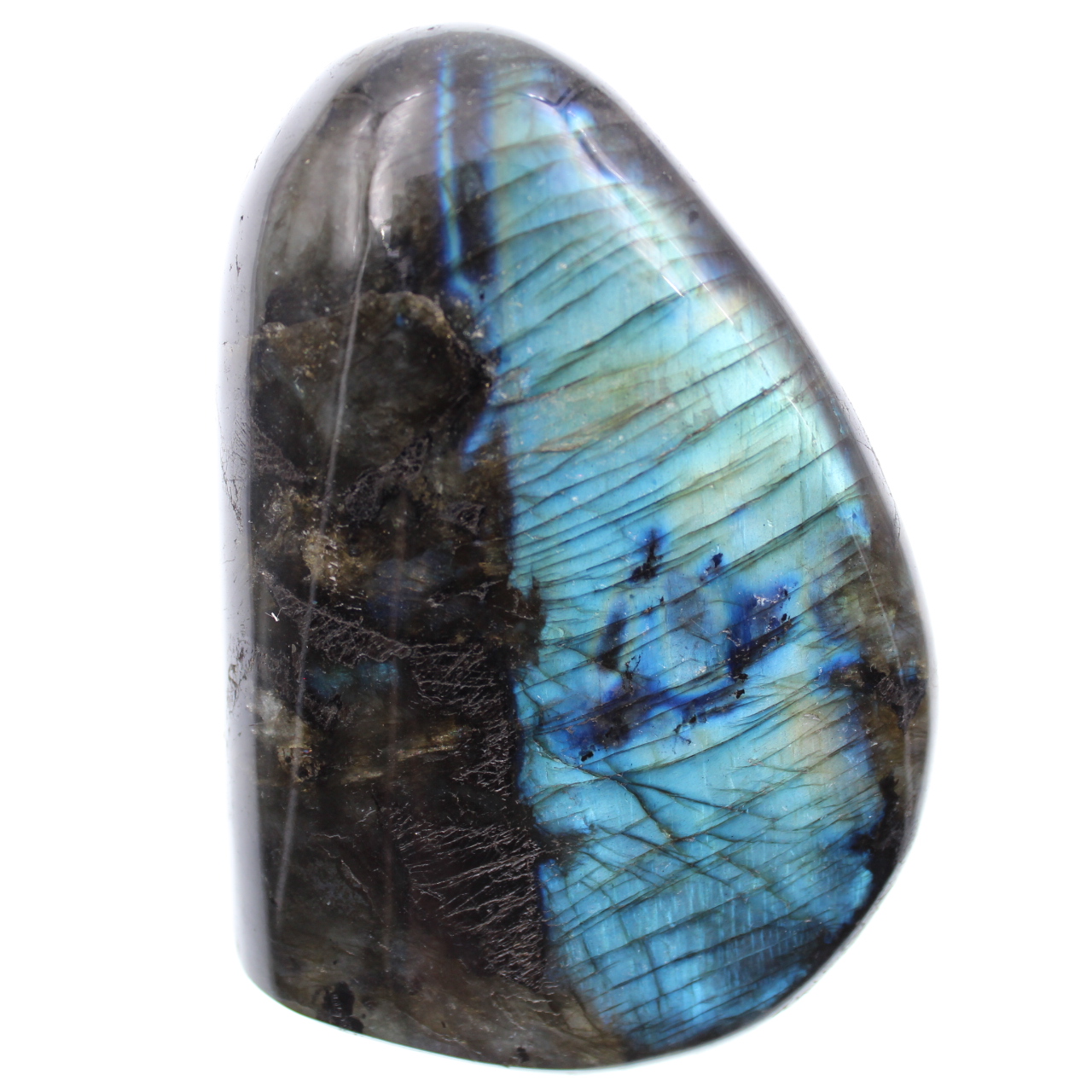 Labradoritstein in blauer Farbe