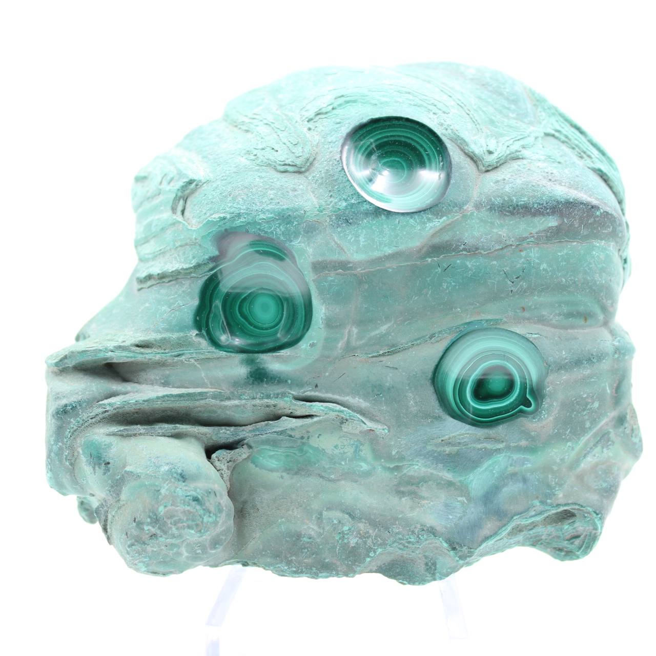 Freie Form in Malachit