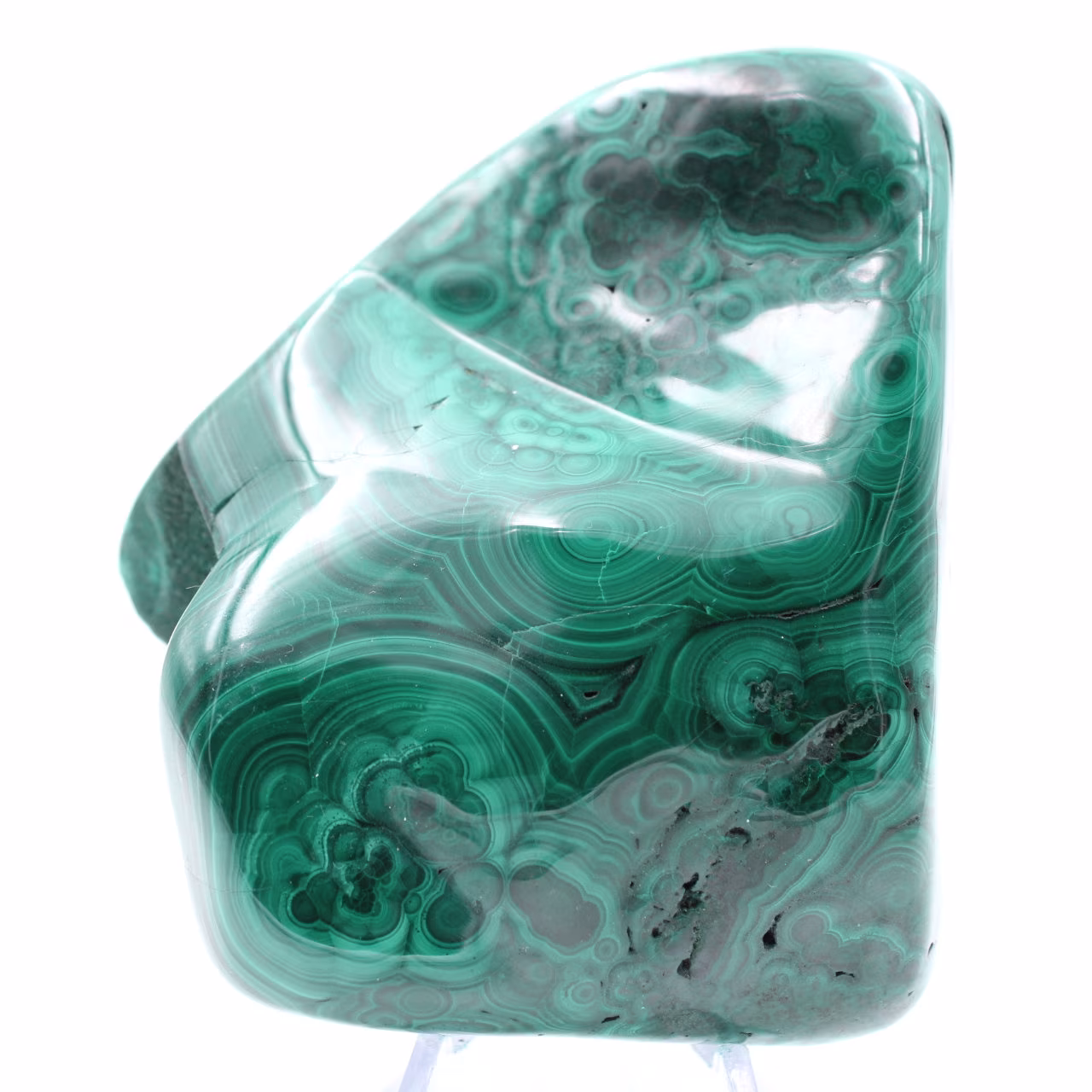Polierter Malachitblock