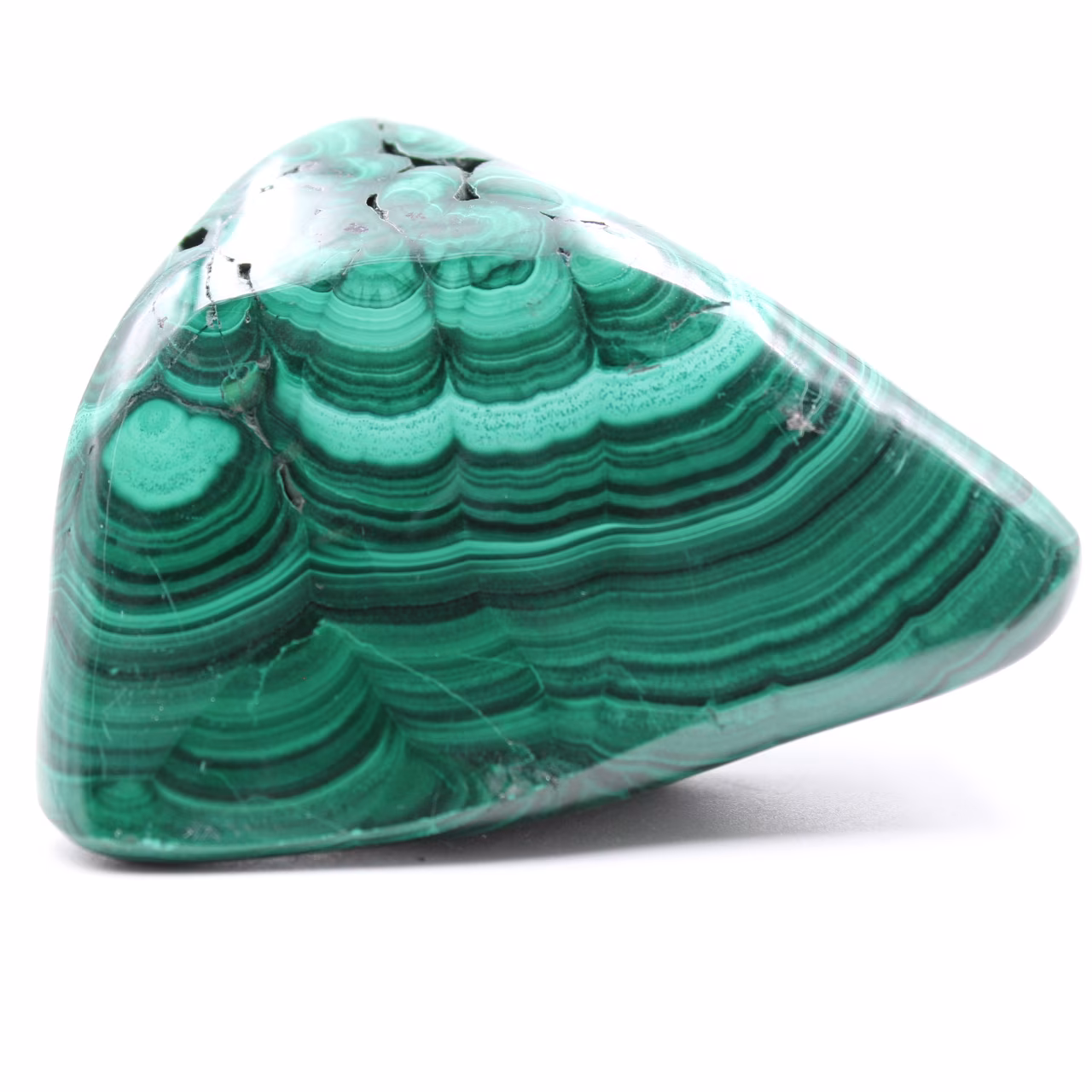 Polierter Malachitblock