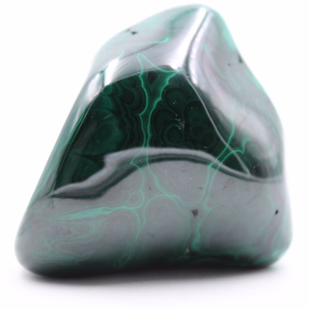 Polierter Malachitblock