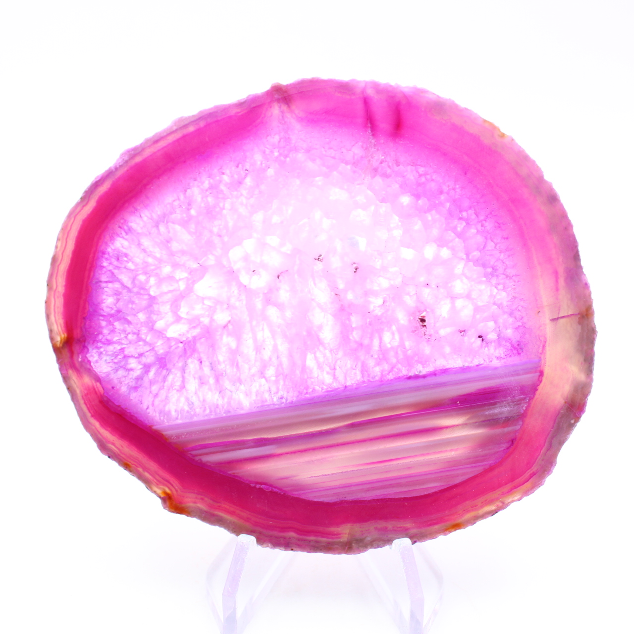 Scheibe rosa Achat