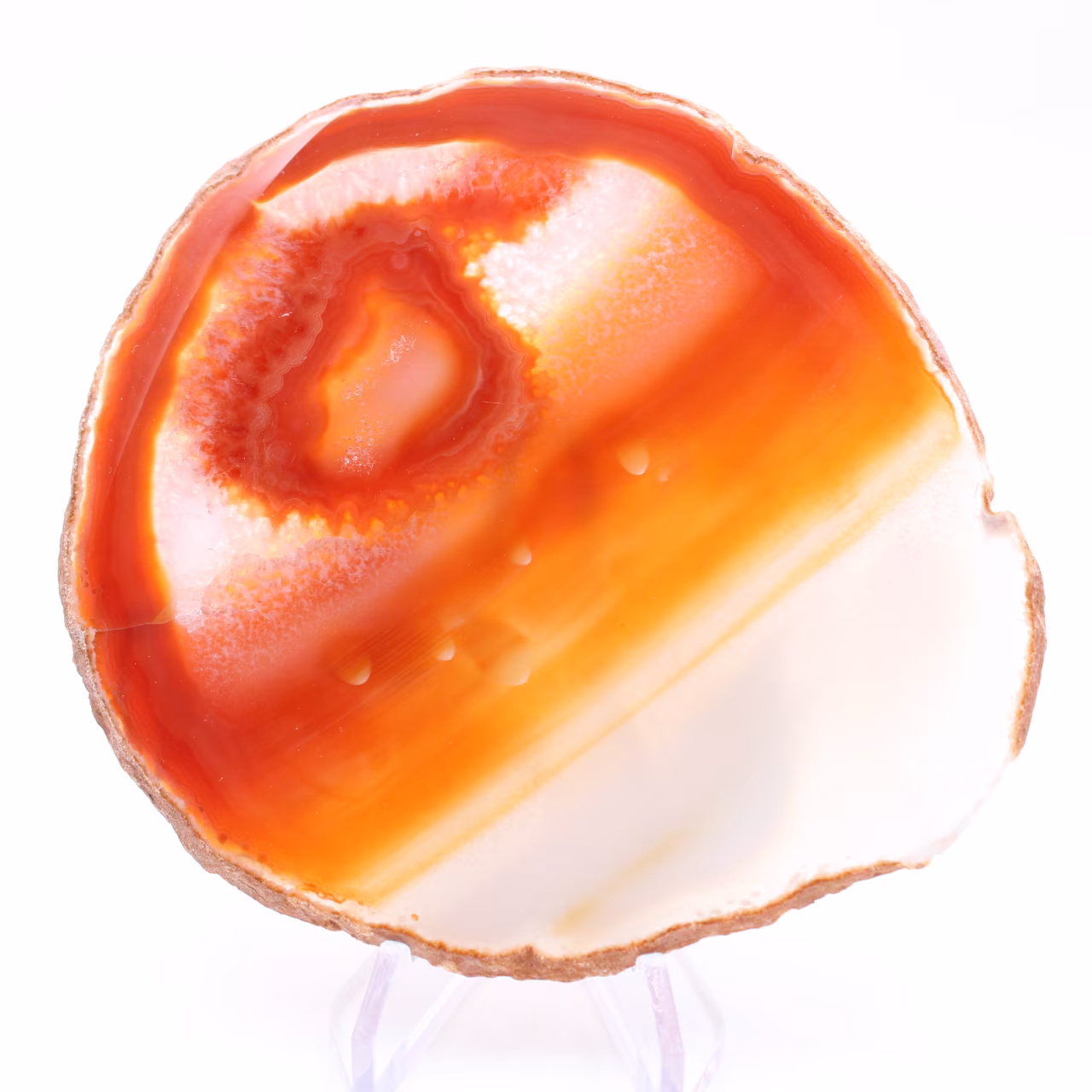 Orangenachatscheibe