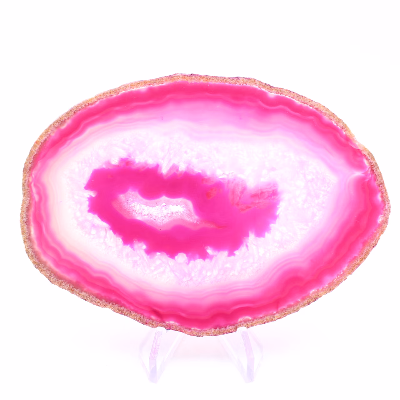 Scheibe rosa Achat