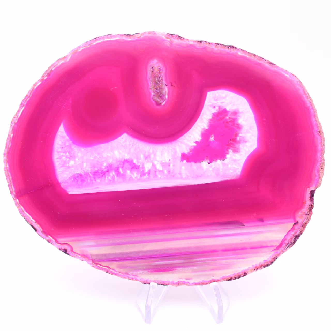 Scheibe rosa Achat