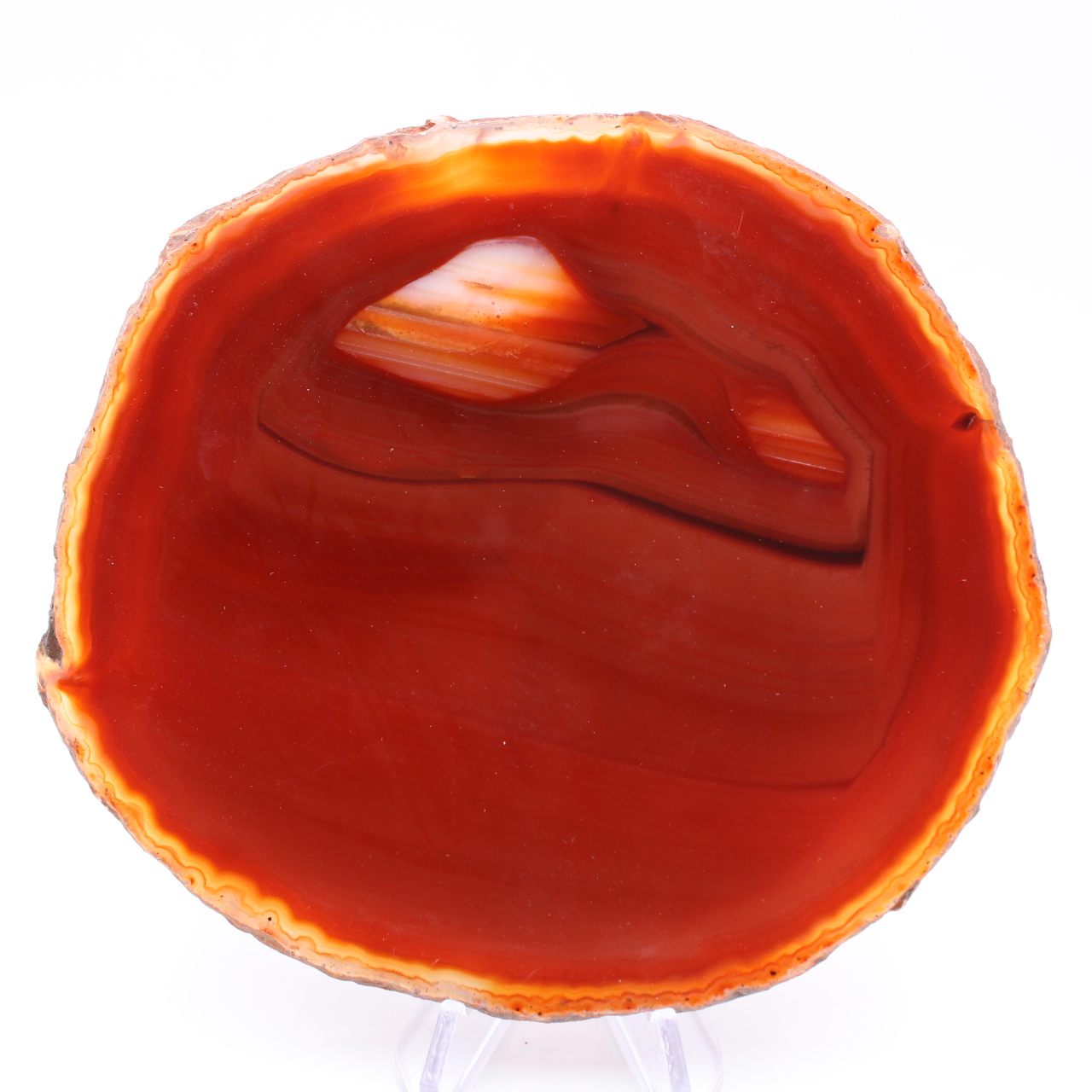 Orangenachatscheibe