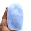 Polierter blauer Calcit aus Madagaskar - 0