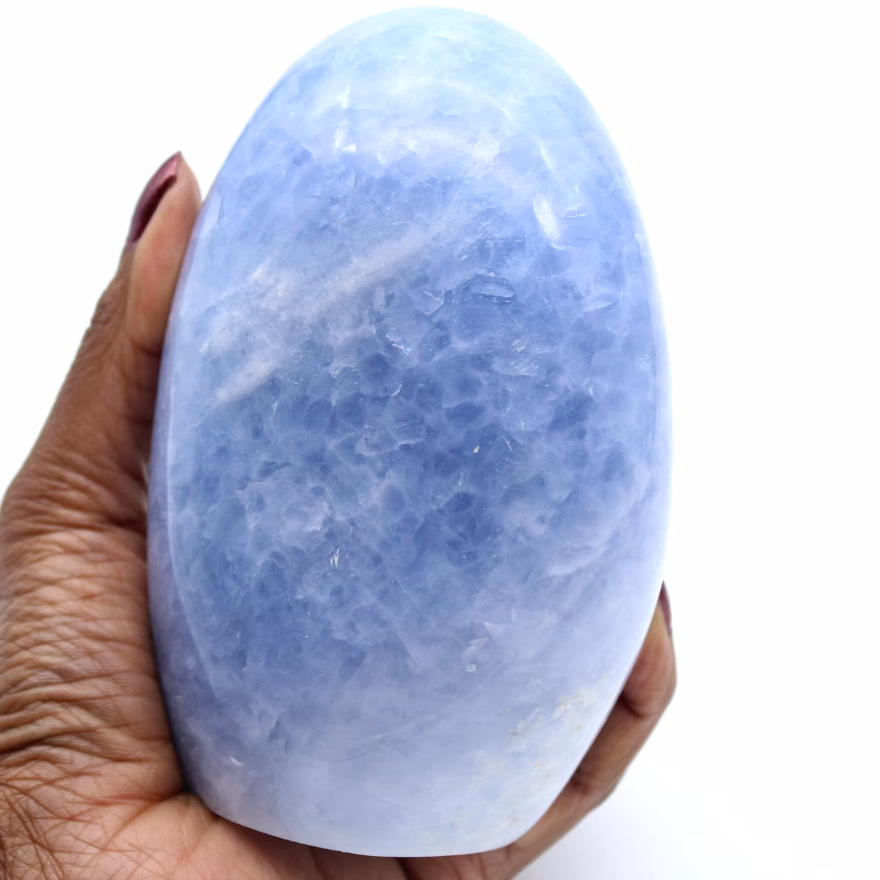 Poliertes blaues Calcitgestein