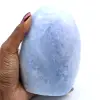 Polierter blauer Calcit aus Madagaskar - 0