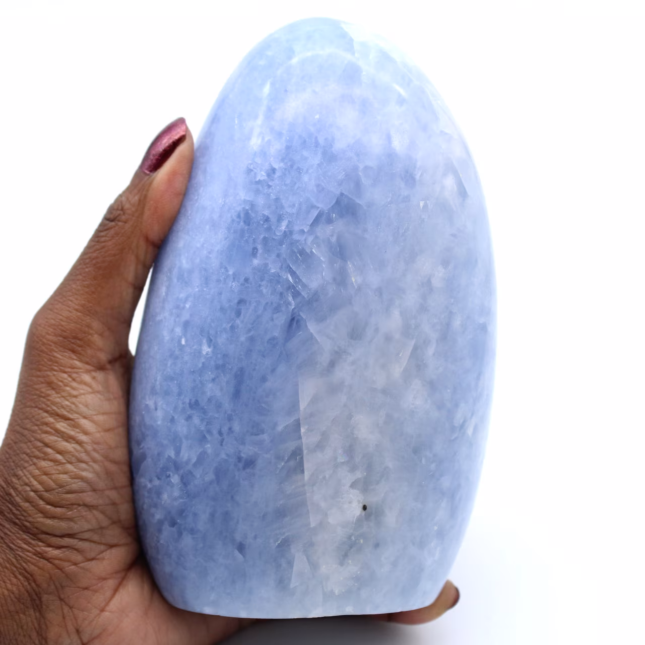 Freie Form von blauem Calcit