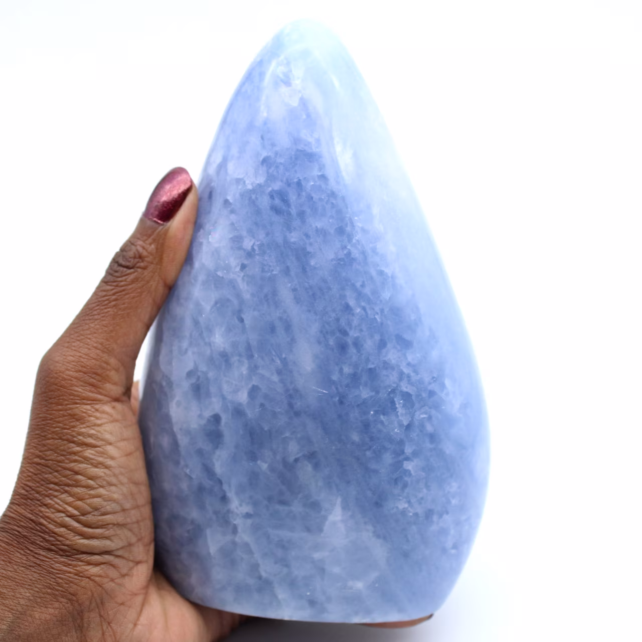 Blauer Calcit-Tischblock