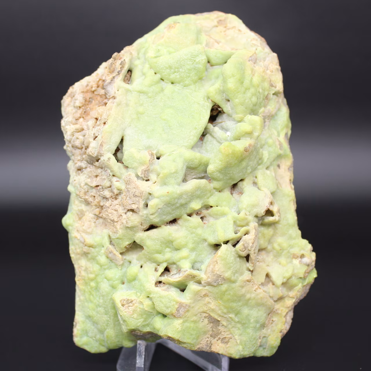 Grüner Pyromorphit in Platte
