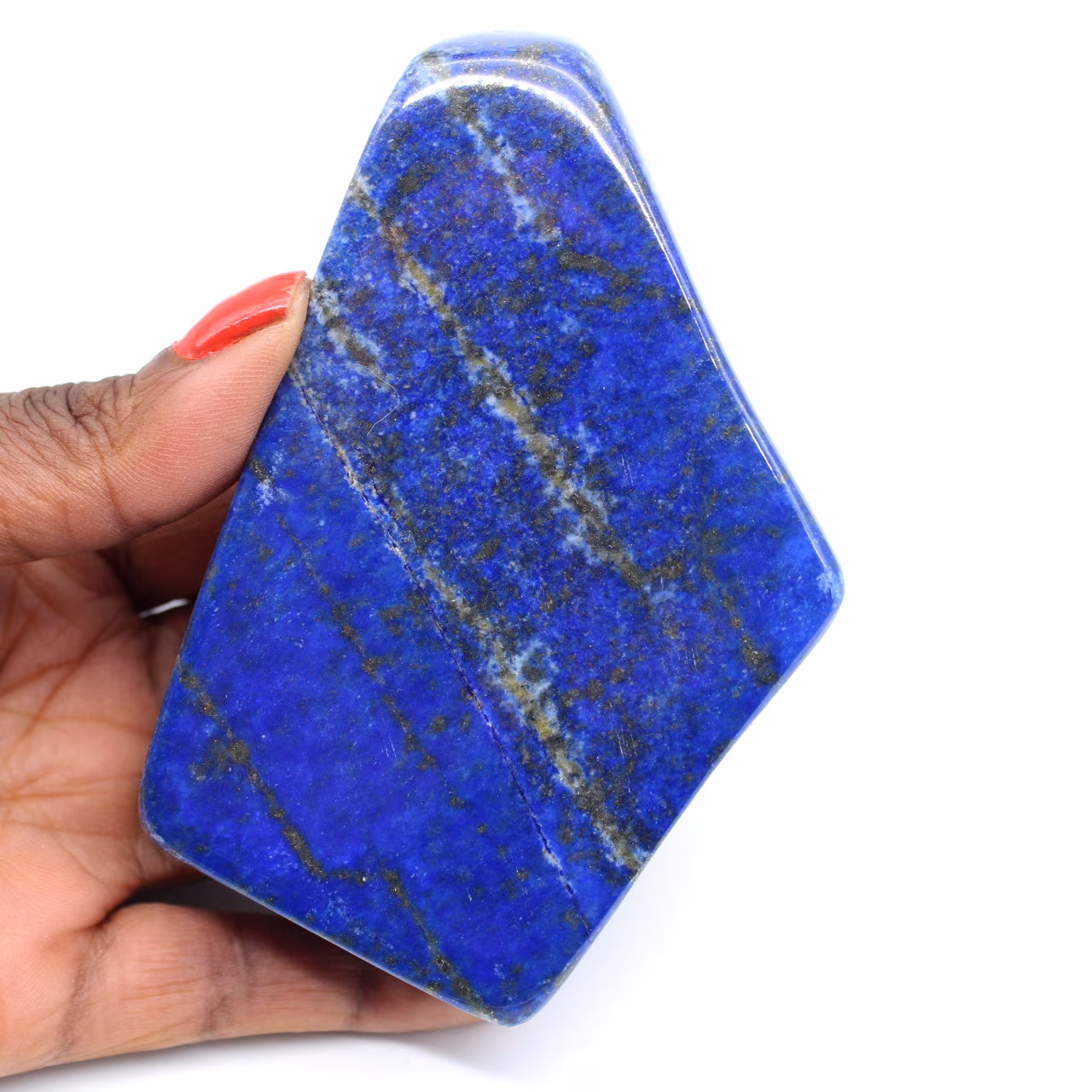 Polierter Lapislazuli-Stein
