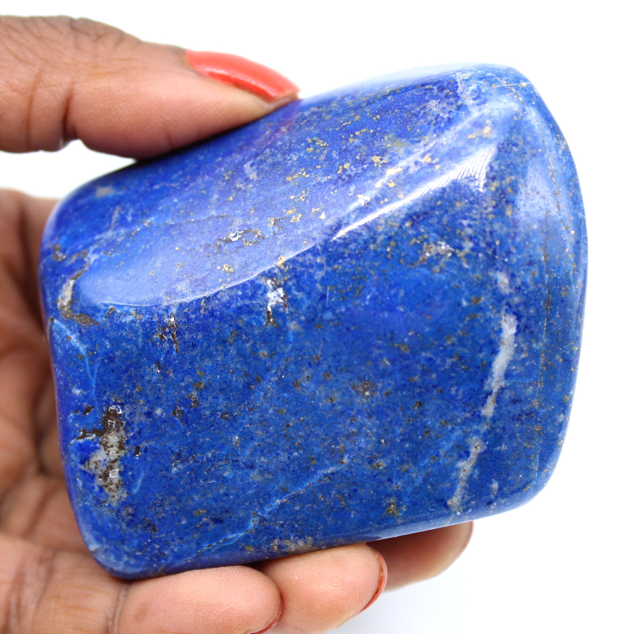 Polierter Lapislazuli-Zierstein