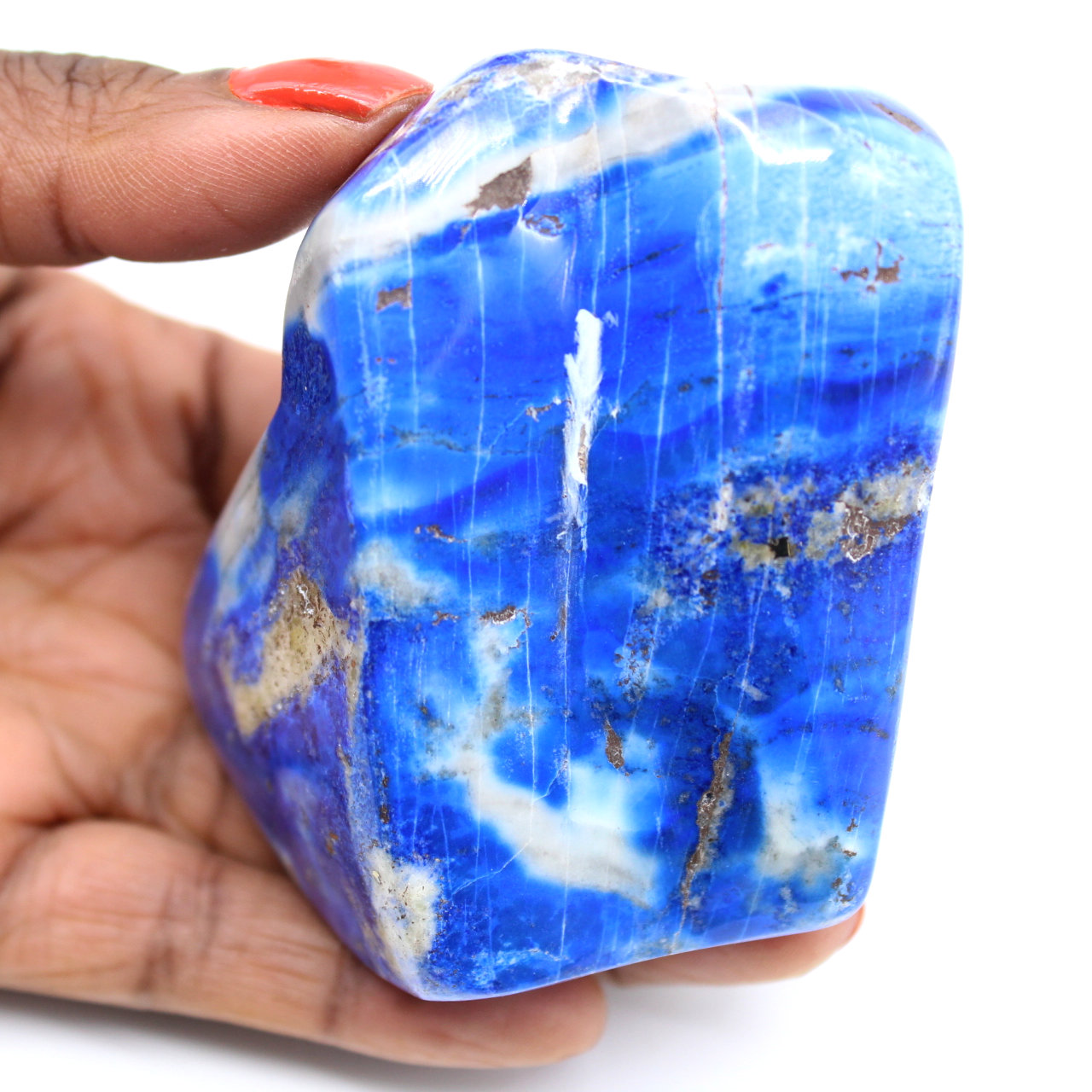 Polierter Lapislazuli-Stein