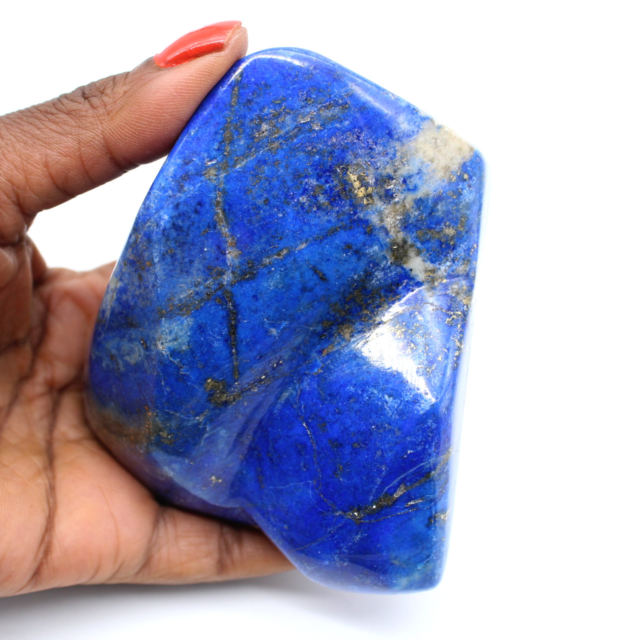 Polierter Lapislazuli-Stein