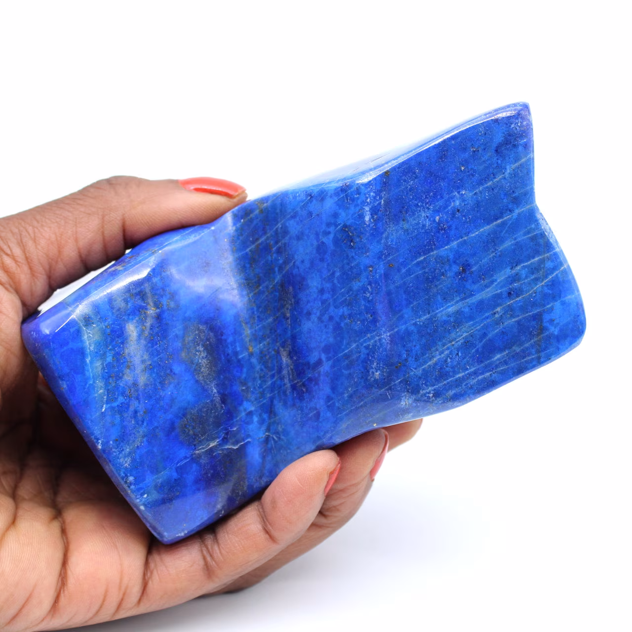 Polierter natürlicher Lapislazuli