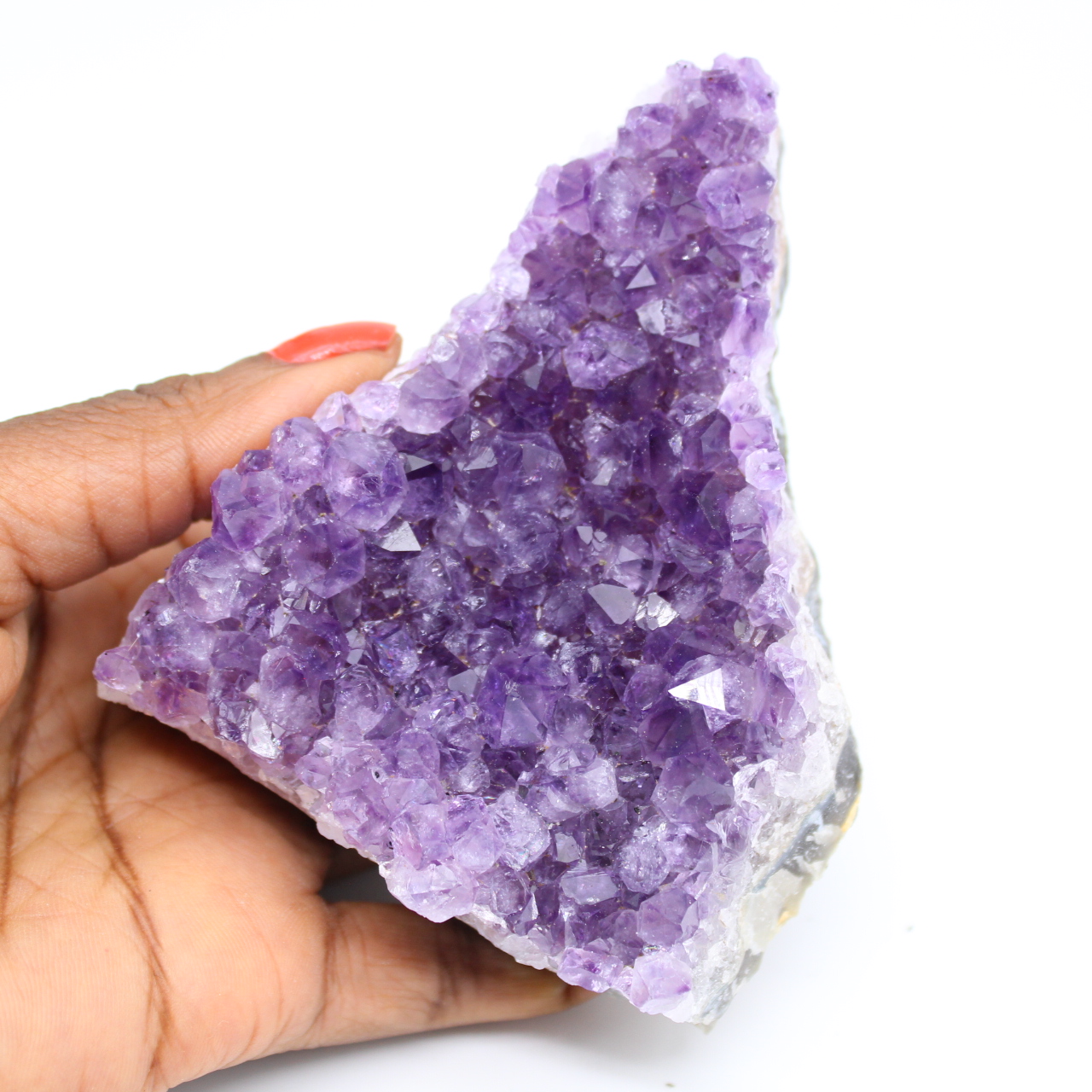 Druse aus natürlichem Amethyststein