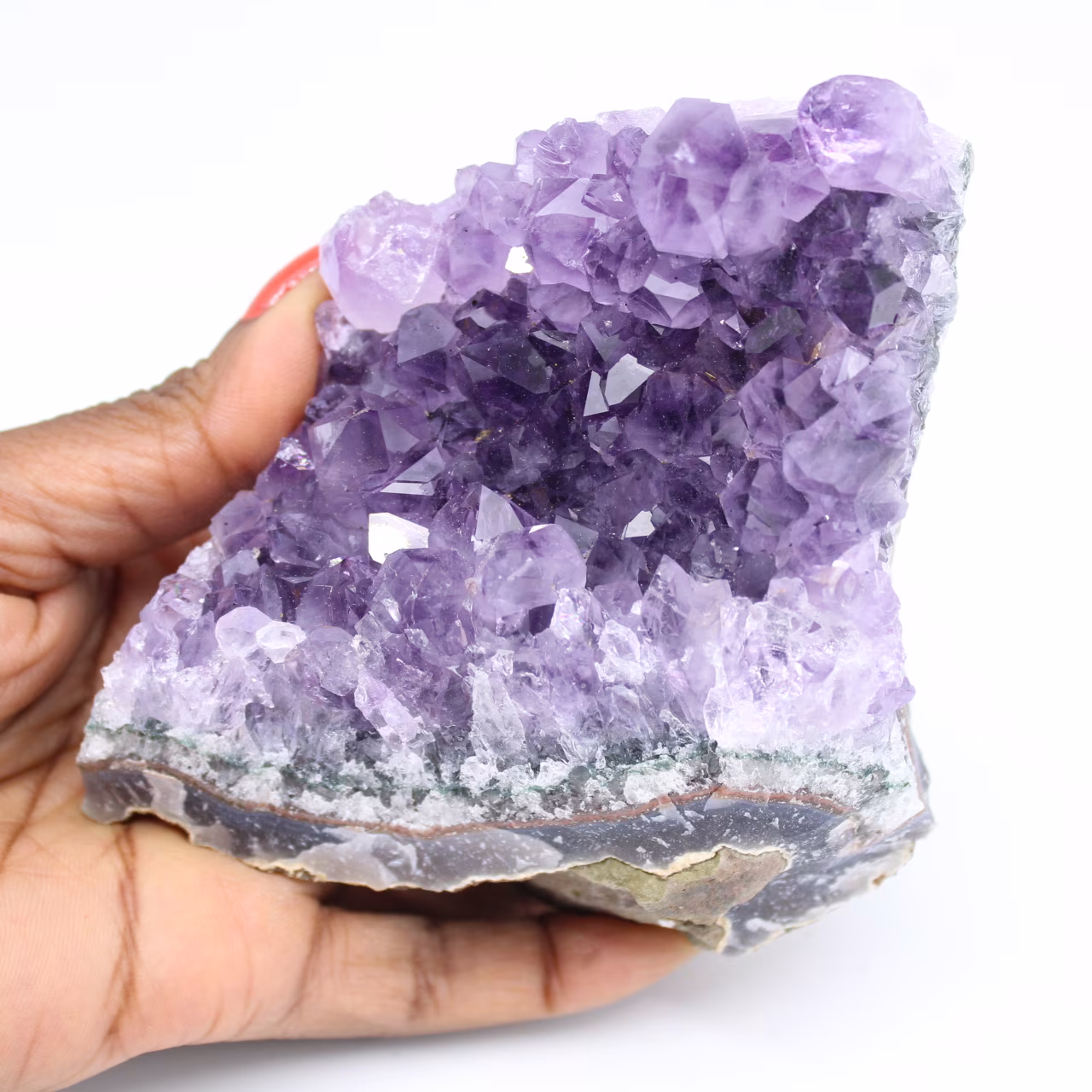 Druse aus natürlichem Amethyststein