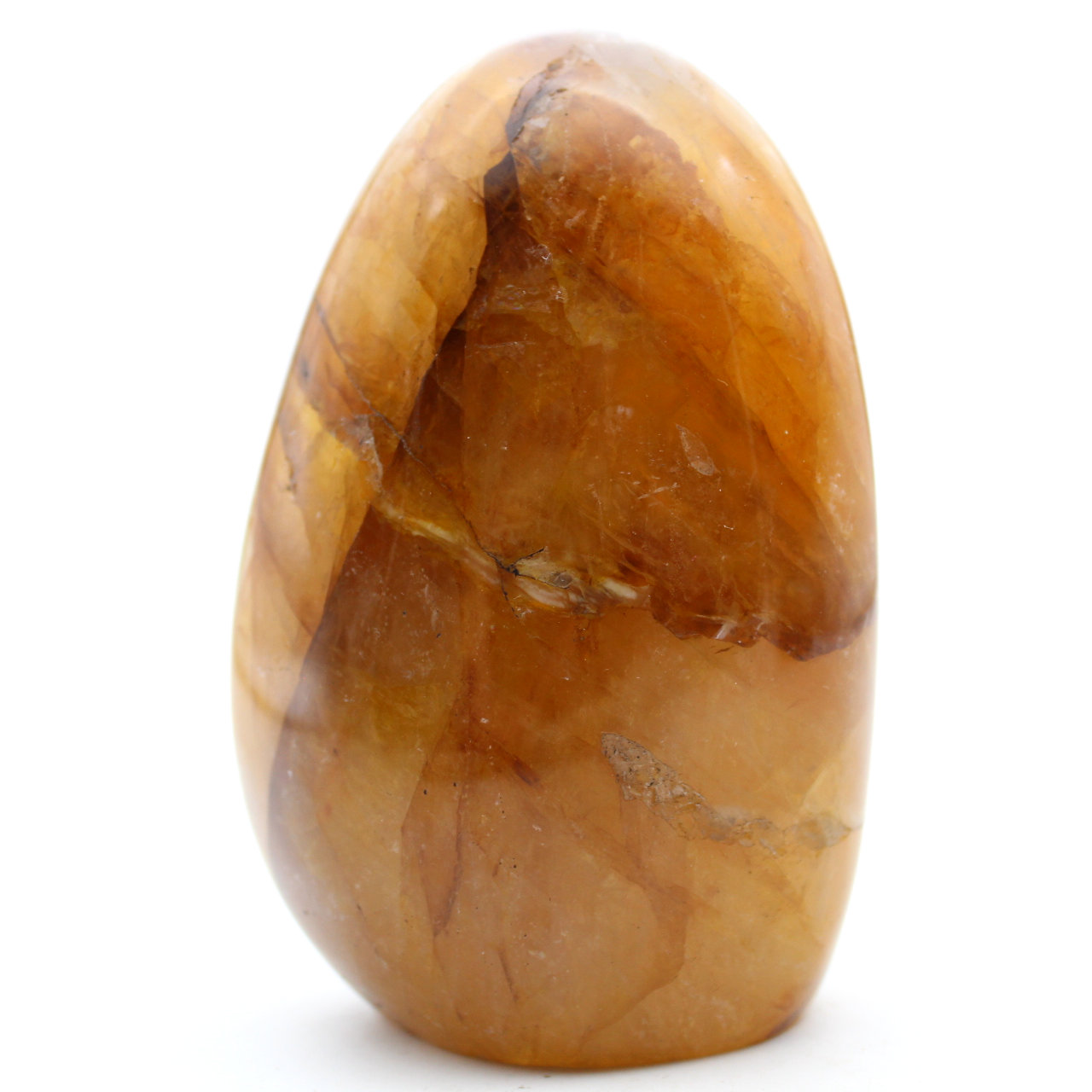 Freie Form von gelbem Quarz