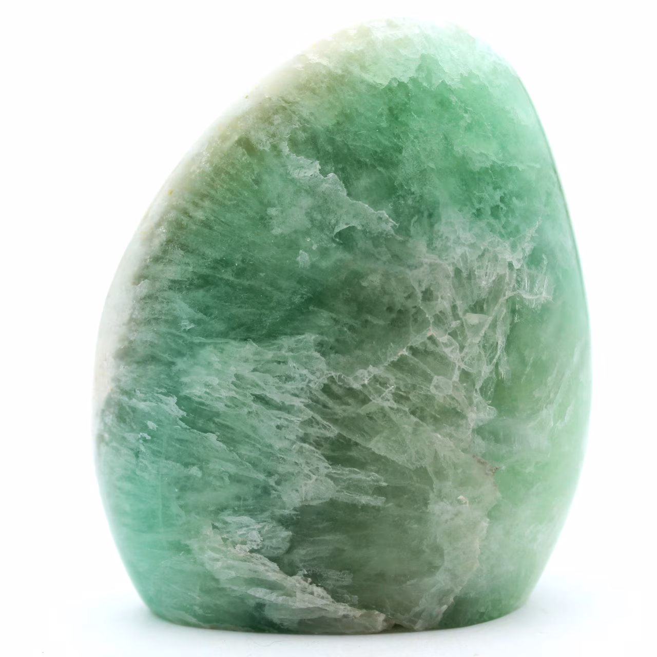 Freiform grüner Fluoritstein