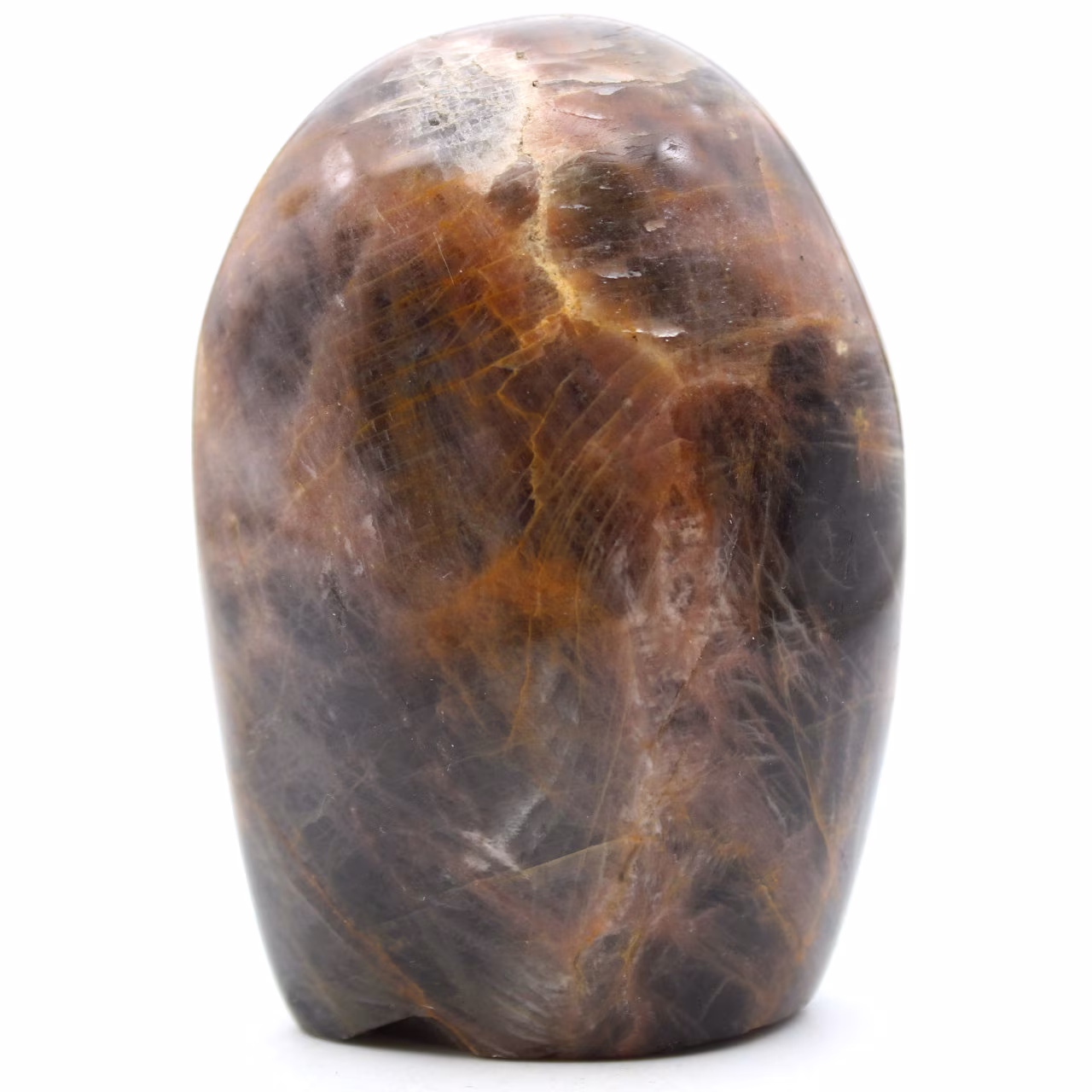 Schwarzer Mikrolinien-Mondstein aus Madagaskar