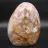 Polished flower agate stone