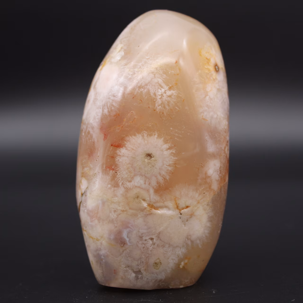 Free form agate flower stone