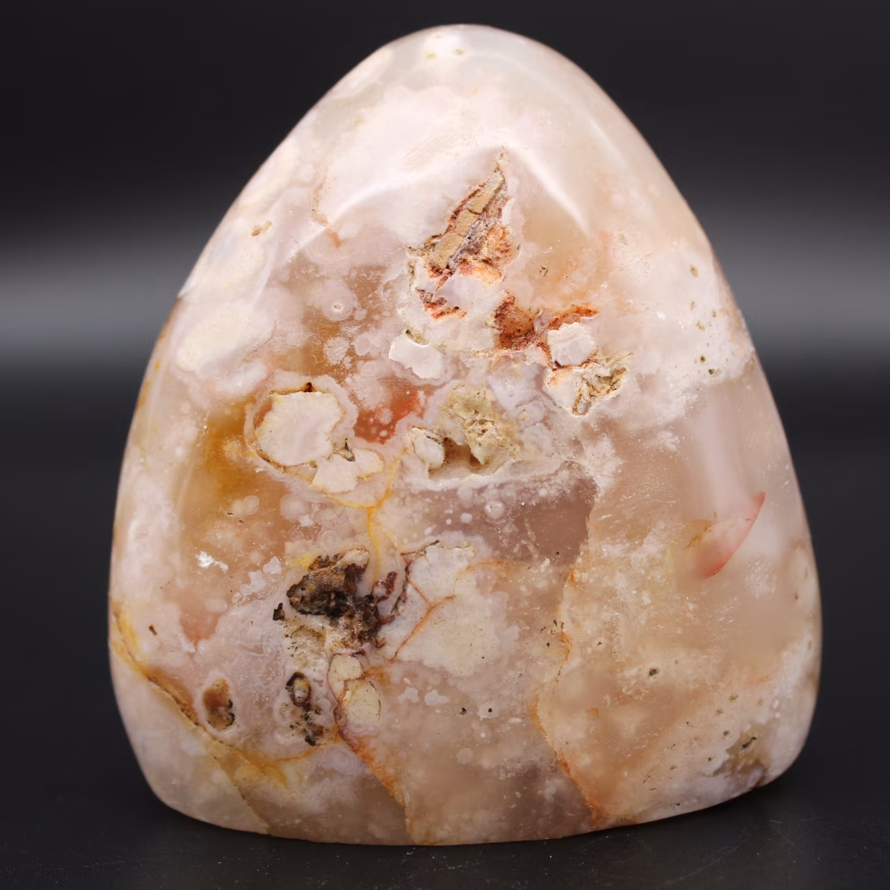 Free form agate flower stone