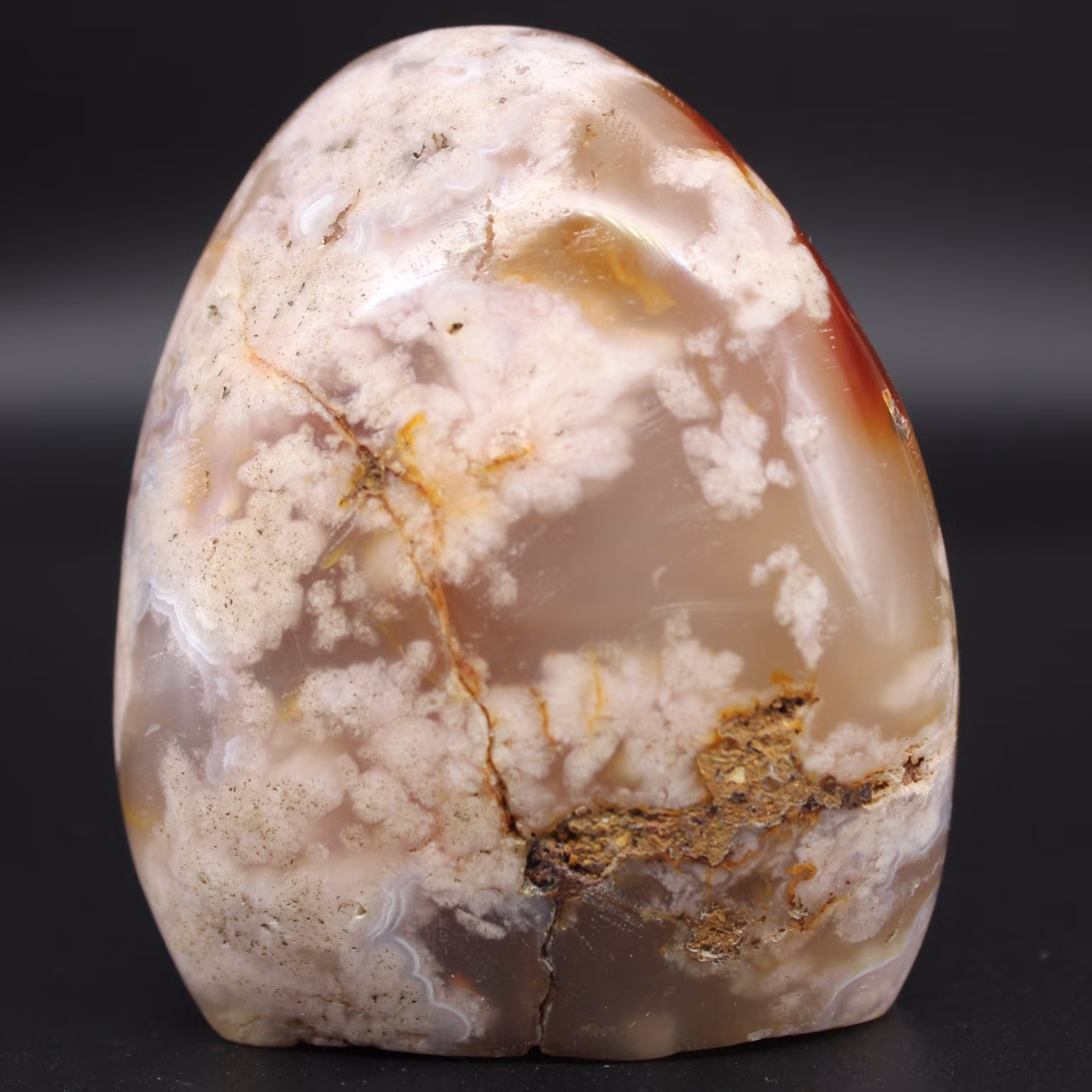 Free form agate flower