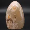Polished flower agate stone - 0