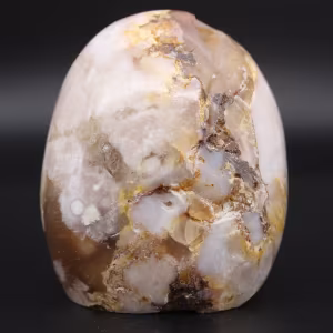 Natural flower agate stone