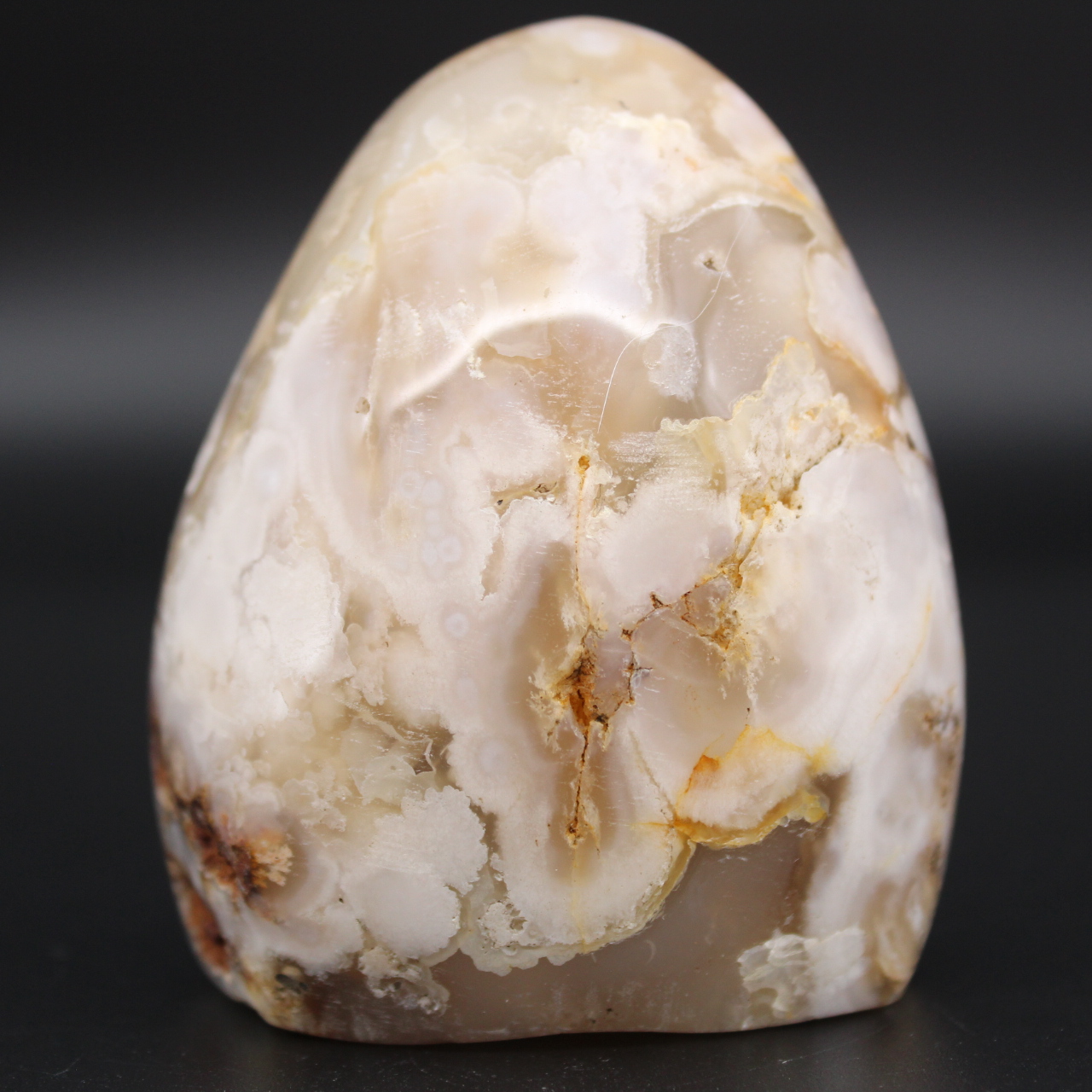 Free form agate flower stone
