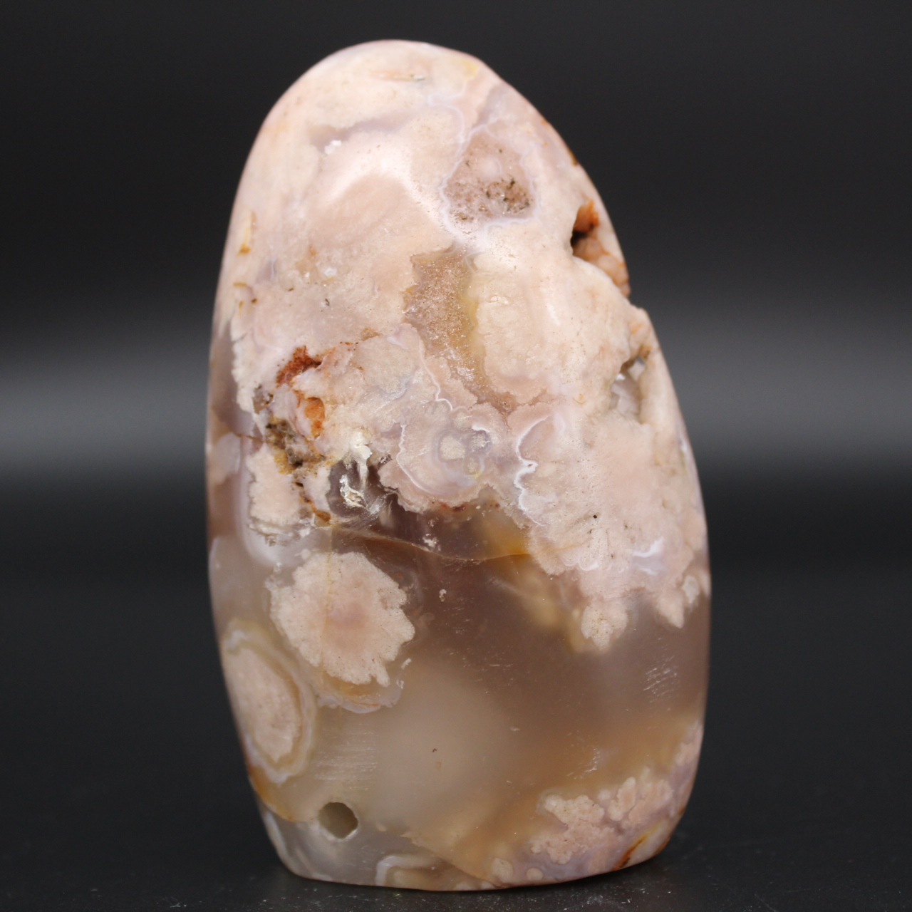 Free form agate flower stone