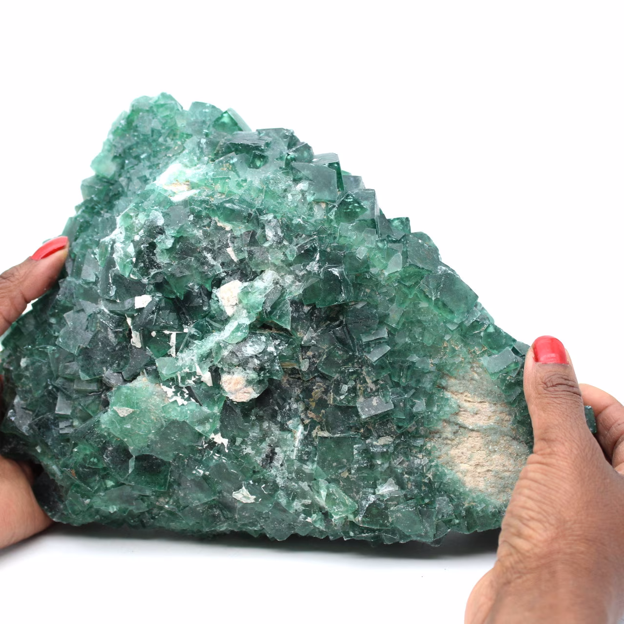 Große doppelseitige Kristallisation von Fluorit aus Madagaskar