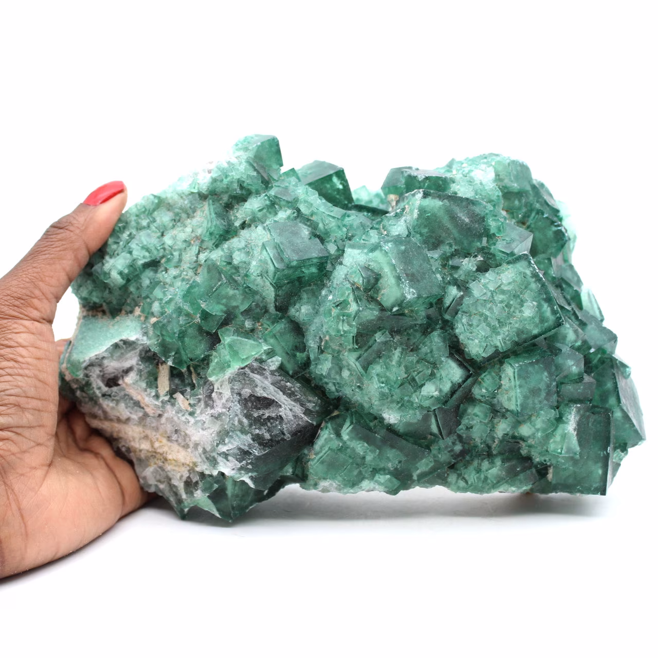 Kubische Fluoritkristalle auf Matrix 2,5 kilo