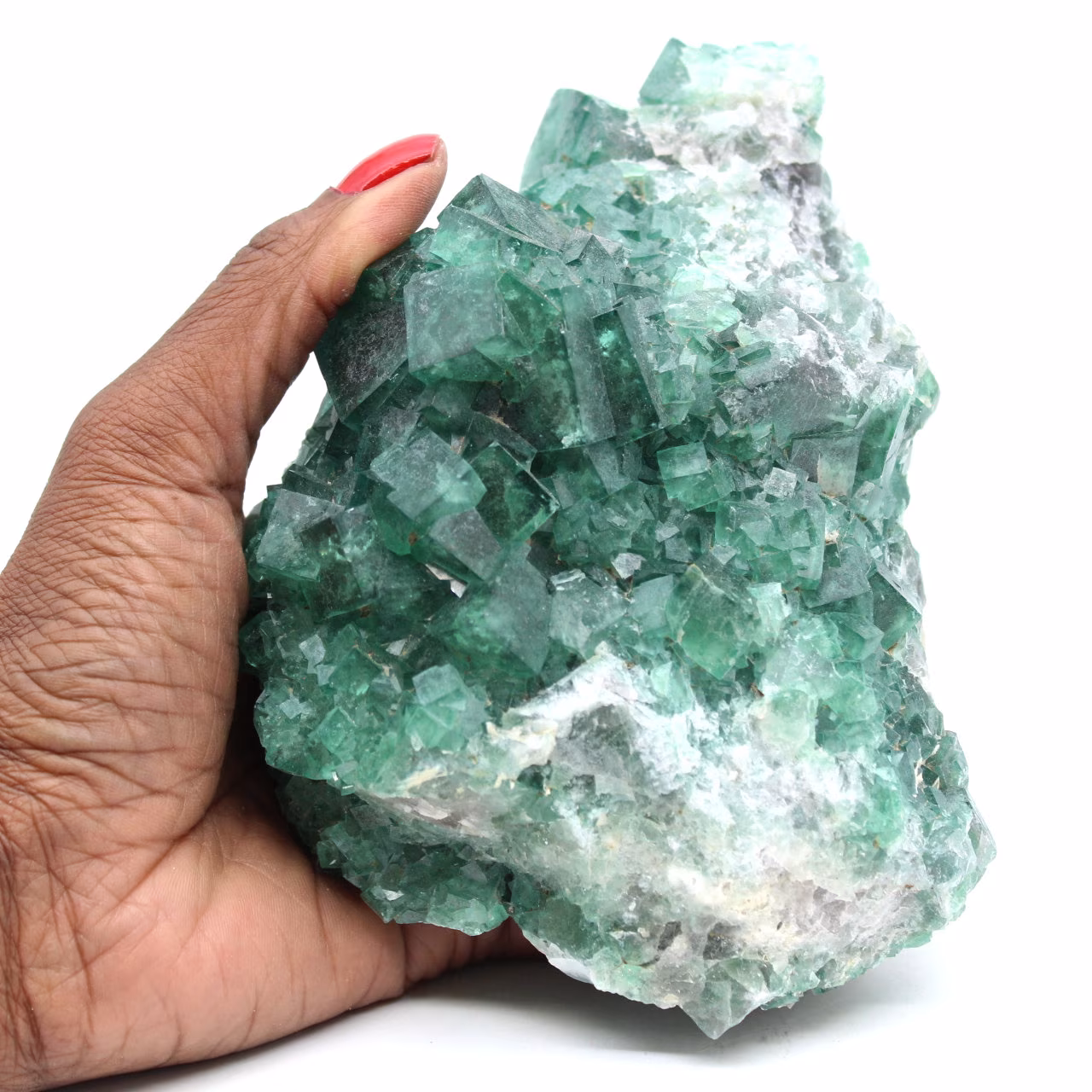Kubische Fluoritkristallisation aus Madagaskar