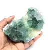 Kristallisation von grünem Fluorit aus Madagaskar - 0