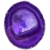 Dekorative violette Achatscheibe - 0