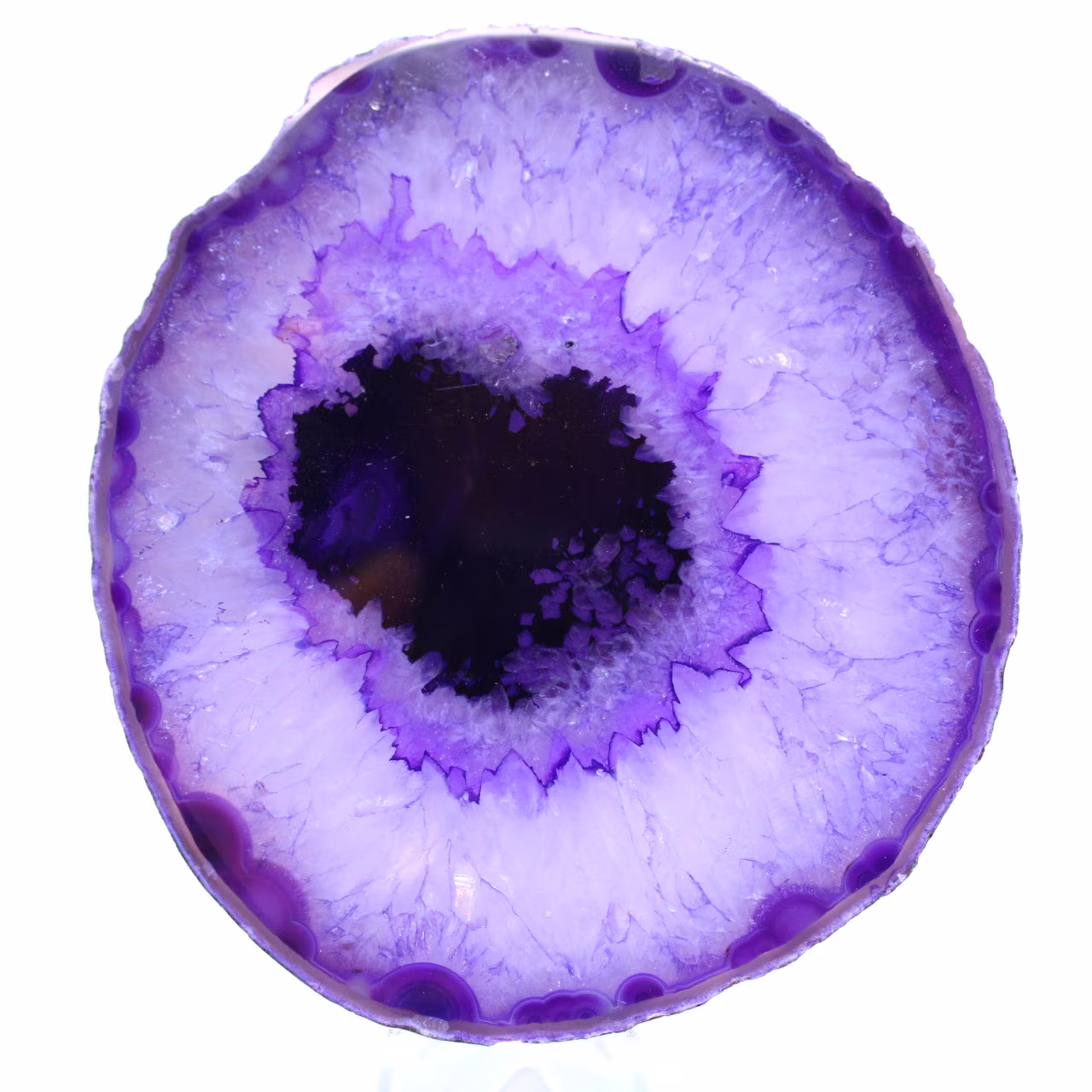Mineralische violette Achatdekoration