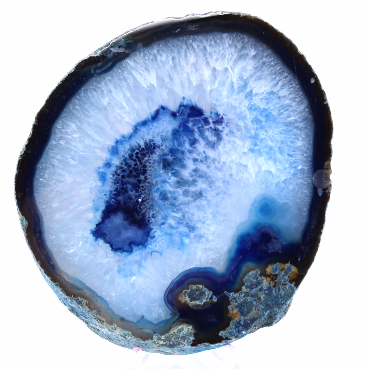 Blauer Achatstein aus Brasilien